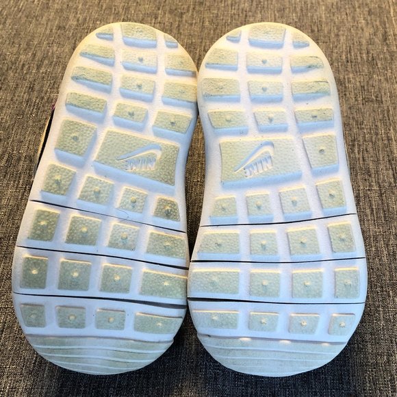 NIKE shoes slip-on, toddler Size 5C, flexible rubber soles, black & multi-color - Picture 5 of 7